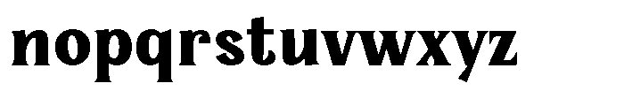 Serelia Bold Font LOWERCASE