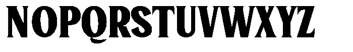 Serelia Extra Bold Font UPPERCASE