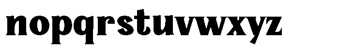 Serelia Extra Bold Font LOWERCASE