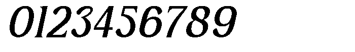 Serelia Italic Font OTHER CHARS
