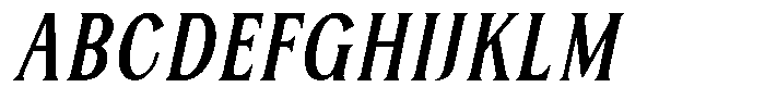 Serelia Italic Font UPPERCASE