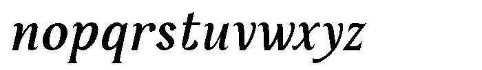 Serelia Italic Font LOWERCASE
