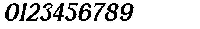 Serelia Medium Italic Font OTHER CHARS
