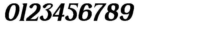Serelia Semi Bold Italic Font OTHER CHARS