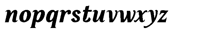 Serelia Semi Bold Italic Font LOWERCASE