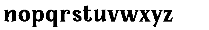 Serelia Semi Bold Font LOWERCASE