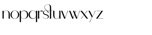 Serene Orchid Font LOWERCASE