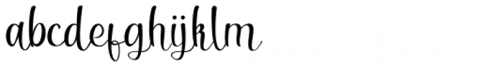Serenita Script Font LOWERCASE