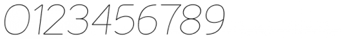 Sereno Thin Italic Font OTHER CHARS
