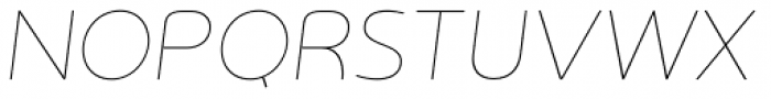 Sereno Thin Italic Font UPPERCASE