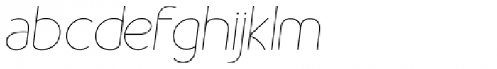 Sereno Thin Italic Font LOWERCASE