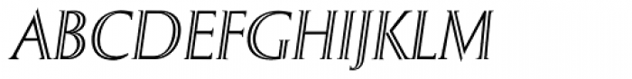 Sergel Italic Font UPPERCASE