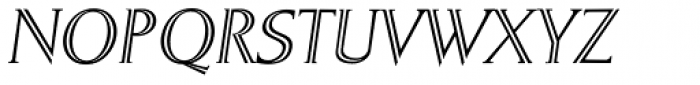 Sergel Italic Font UPPERCASE