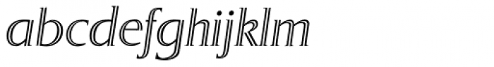 Sergel Italic Font LOWERCASE