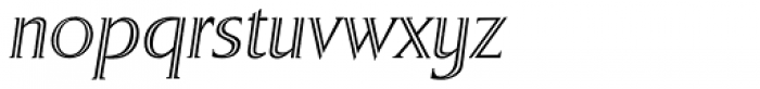 Sergel Italic Font LOWERCASE