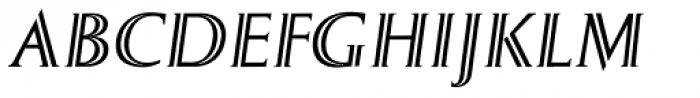 Sergel SemiBold Italic Font UPPERCASE