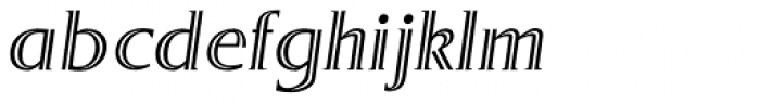Sergel SemiBold Italic Font LOWERCASE