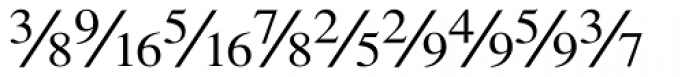 Seri Fractions Diagonal Plain Font LOWERCASE