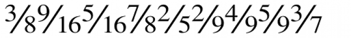 Seri Fractions Plain Font LOWERCASE