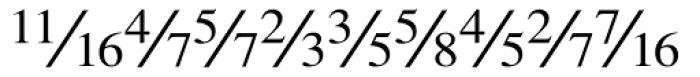 Seri Fractions Plain Font LOWERCASE