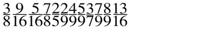 Seri Fractions Vertical Plain Font LOWERCASE