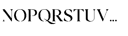 Sericate Font UPPERCASE