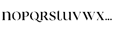 Sericate Font LOWERCASE