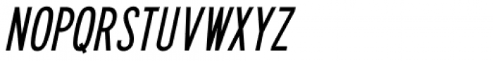Series A Signage Oblique JNL Font LOWERCASE