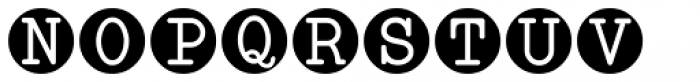 Serif Circle Callouts JNL Font LOWERCASE