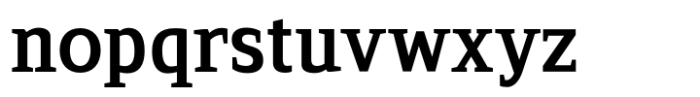 Serif Modern Bold Font LOWERCASE