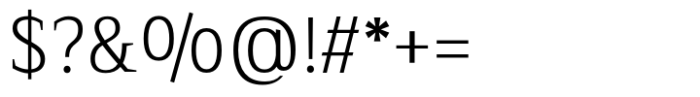 Serif Modern Extra Light Font OTHER CHARS