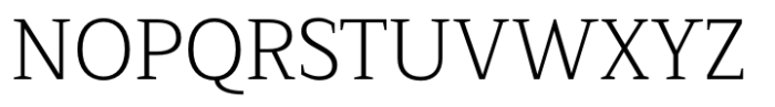Serif Modern Extra Light Font UPPERCASE