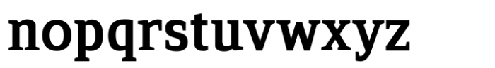 Serif Modern Heavy Font LOWERCASE