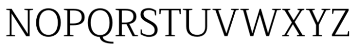 Serif Modern Light Font UPPERCASE