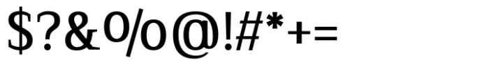 Serif Modern Medium Font OTHER CHARS