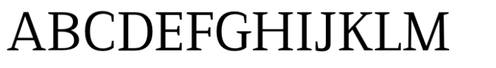 Serif Modern Regular Font UPPERCASE