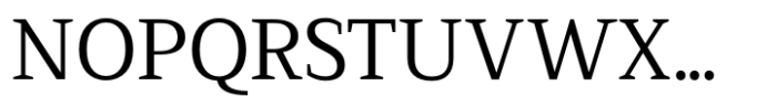 Serif Modern Regular Font UPPERCASE