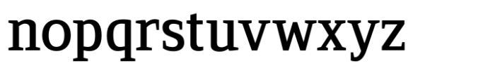 Serif Modern Semi Bold Font LOWERCASE