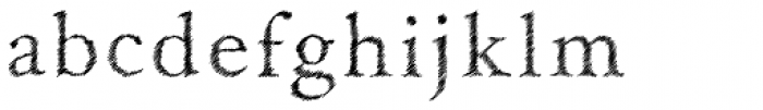 Serif Sketch Regular Font LOWERCASE