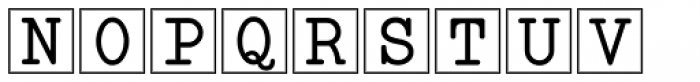 Serif Square Callouts JNL Font UPPERCASE