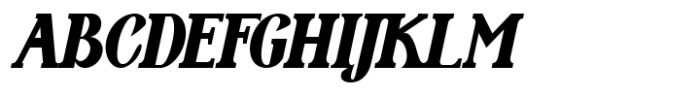 SerifClub Black Italic Font UPPERCASE