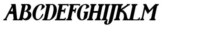 SerifClub Extra Bold Italic Font UPPERCASE
