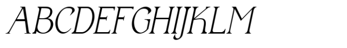 SerifClub Light Italic Font UPPERCASE