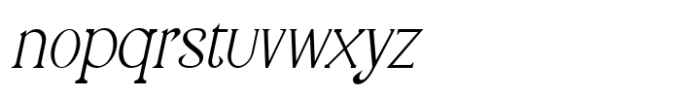 SerifClub Light Italic Font LOWERCASE