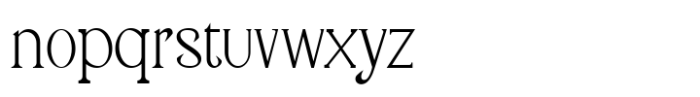 SerifClub Light Font LOWERCASE