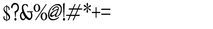 SerifClub Regular Font OTHER CHARS