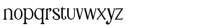 SerifClub Regular Font LOWERCASE