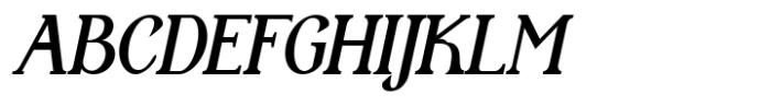 SerifClub Semi Bold Italic Font UPPERCASE