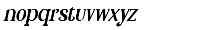 SerifClub Semi Bold Italic Font LOWERCASE