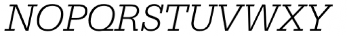 Serifa 46 Light Italic Font UPPERCASE